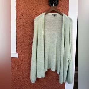 Women's Long Sleeve Open Front Lightweight Cardigan Wild Fable Green Size Medium